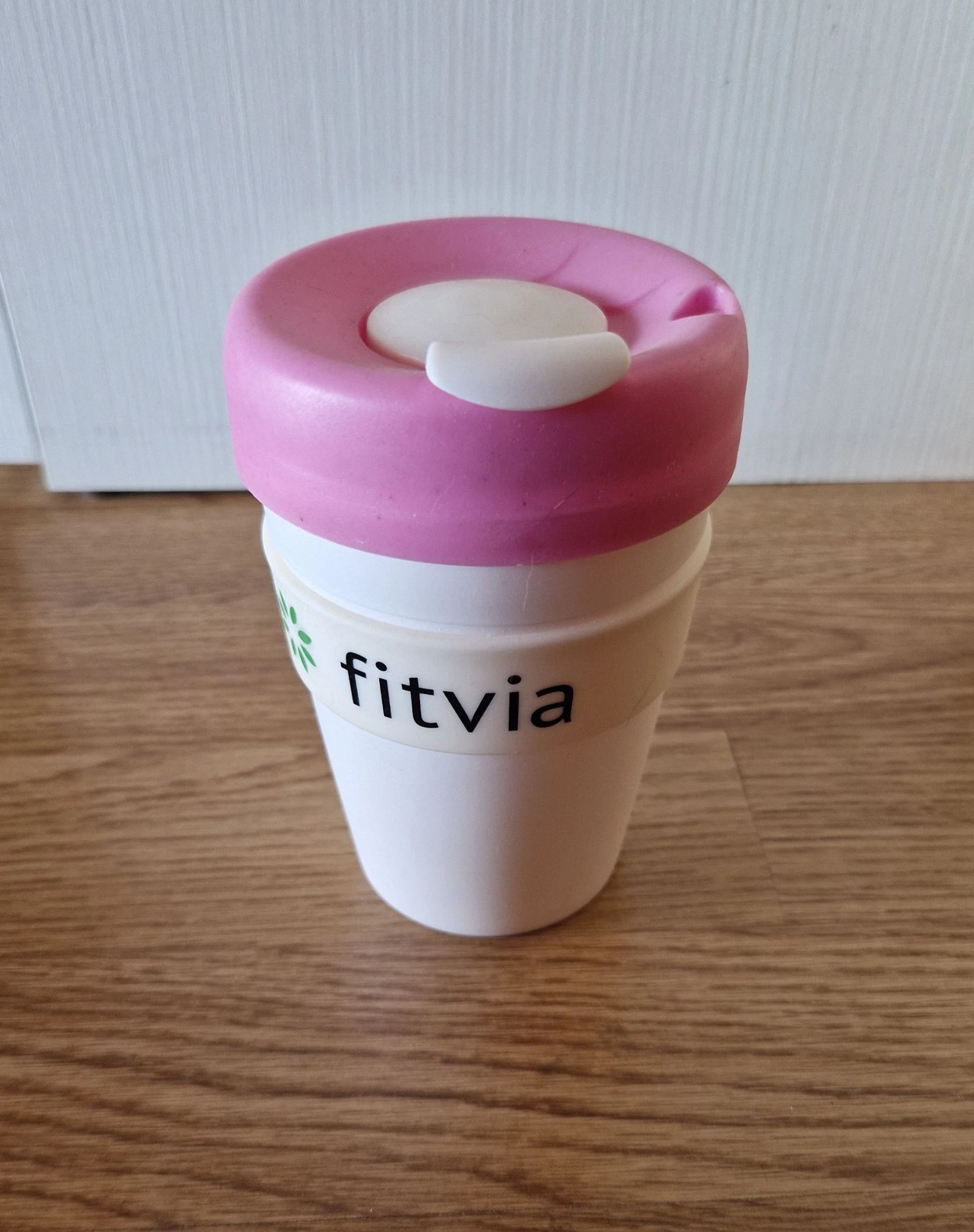 Vaso térmico Fitvia reutilizable rosa NUEVO